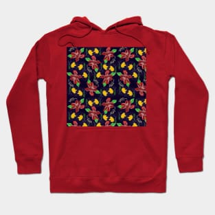 Flowers Under The Night Sky Hoodie